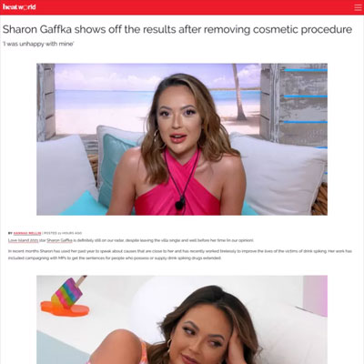 Heat world online news article screenshot