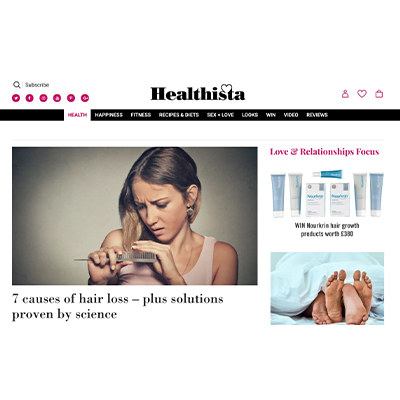 healthista online article screenshot
