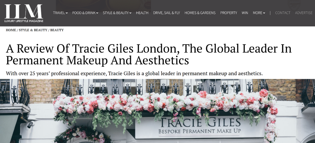 Luxury Lifestyle Magazine Tracie Giles London Review